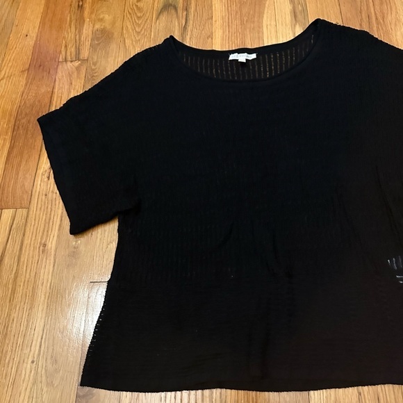 Eileen Fisher Short Sleeve Black Tee Size Small - Picture 2 of 6